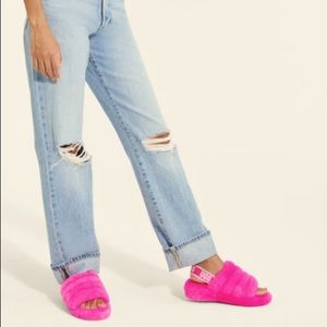 UGG - FLUFF YEAH SLIDE - Pink - USED